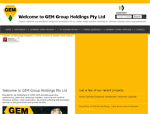Tablet Screenshot of gem-group.com.au